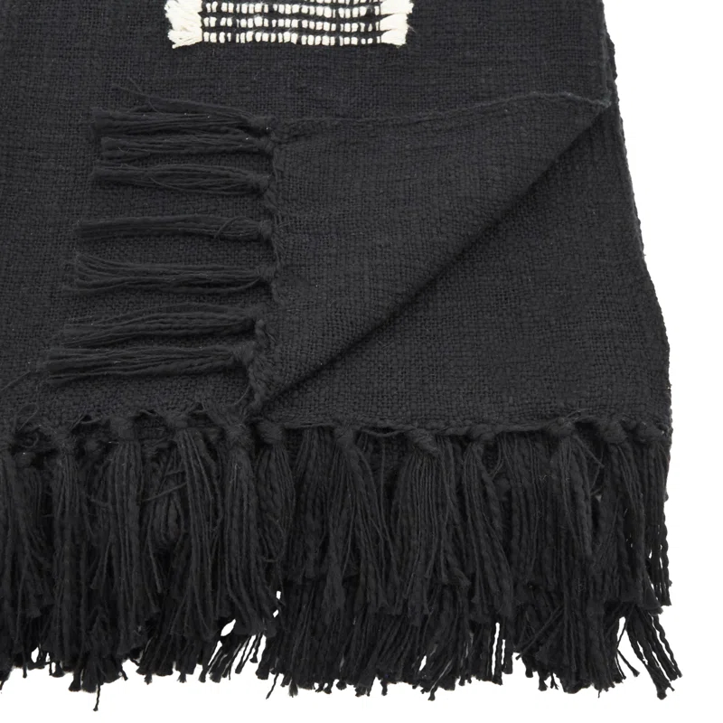 Saro Sevan Collection Hand Woven Throw Blanket