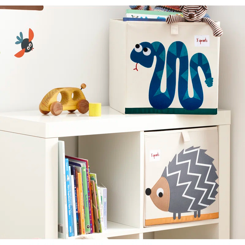 3 Sprouts 3 Sprouts - Toy Storage Cube for Baby and Kids - Snake