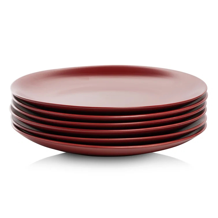 Wazee Matte 10.5" Dinner Plate (Set of 6)