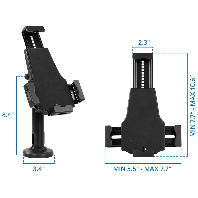 Mount-it Mount-It Secure Universal Locking Tablet Stand fits iPad 7 & Mini, Galaxy Tab, & 7.9"- 10.5" Tablets