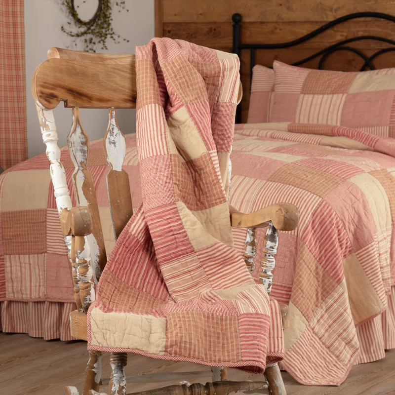 VHC Brands Sawyer Mill Handmade Throw Blanket