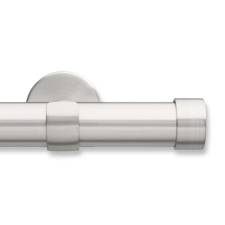 MODE Cambria Designer Series Premium 1-1/8 in Larger Dia. Non-Adjustable Curtain Rod and Designer Brackets
