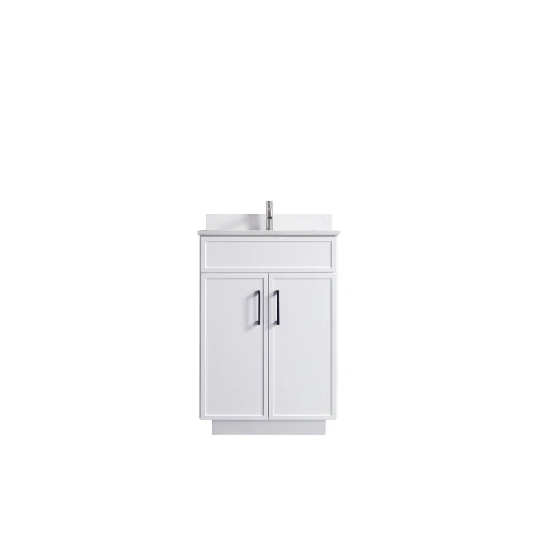 Dyconn Faucet Freestanding Vanity with Sink 2 doors - 24" Gray