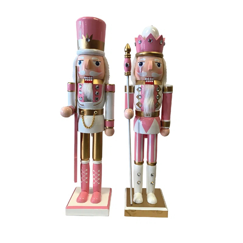 Santa's Workshop 2 Piece Nutcrackers Set