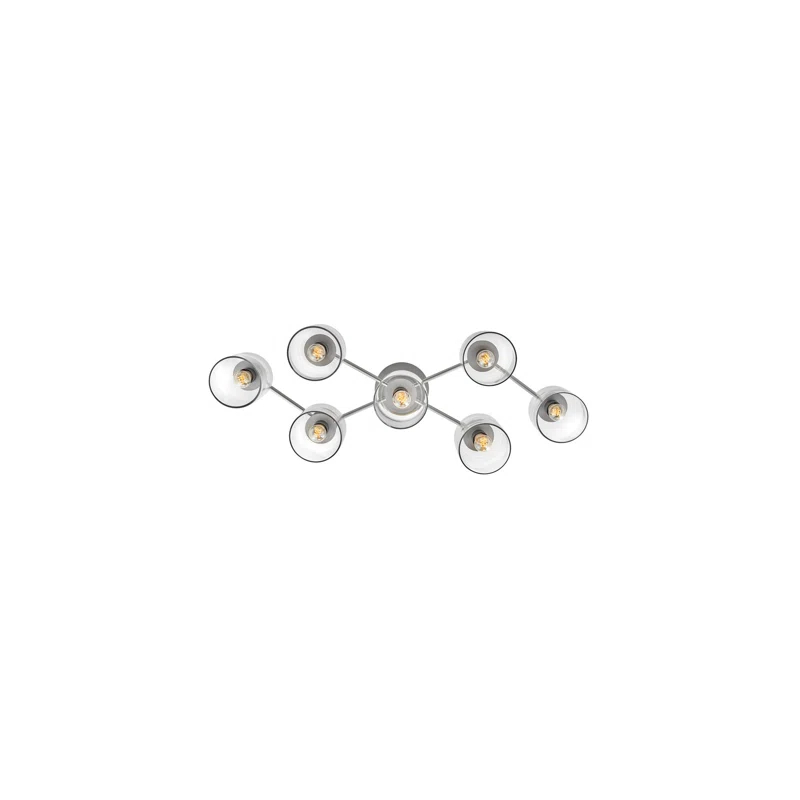 Axel Seven Light Adjustable Semi-Flush Mount Ceiling Light