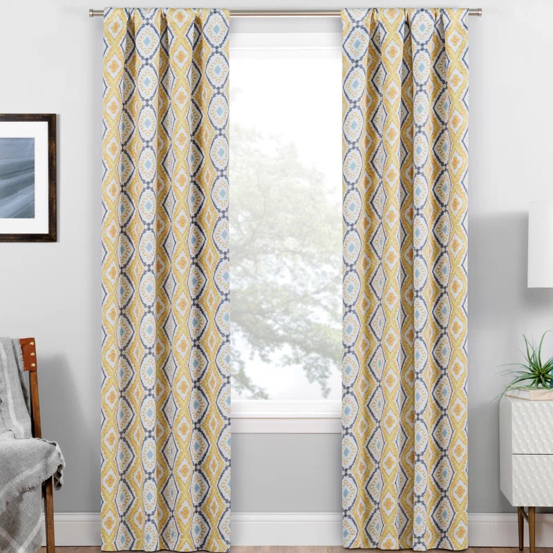 Eclipse Isante Morrow Blackout Thermal Rod Pocket Single Curtain Panel & Reviews | Wayfair