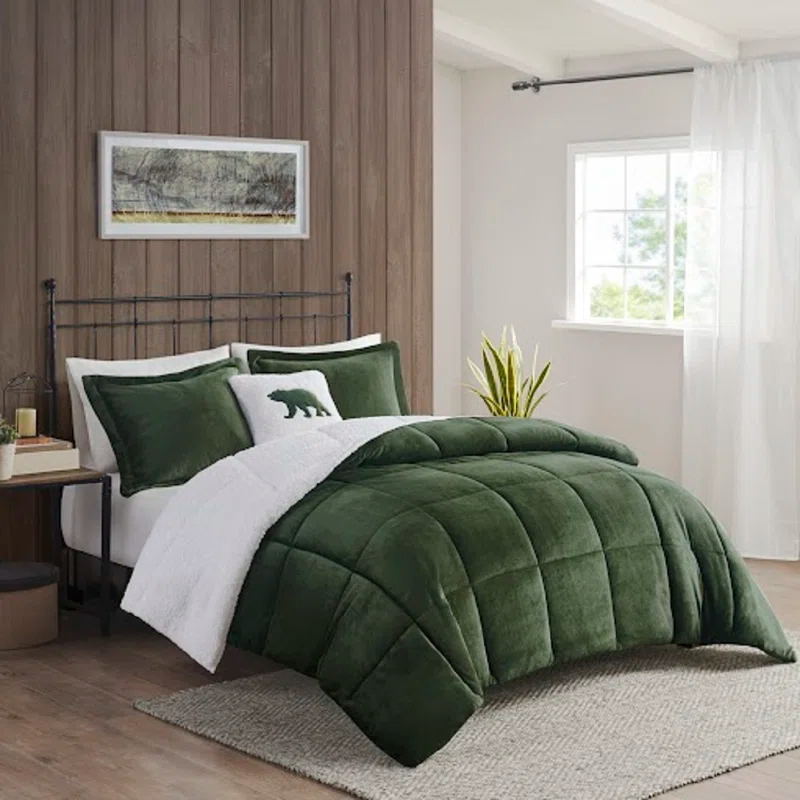 Woolrich Woolrich Alton Plush to Sherpa Down Alternative Comforter Set