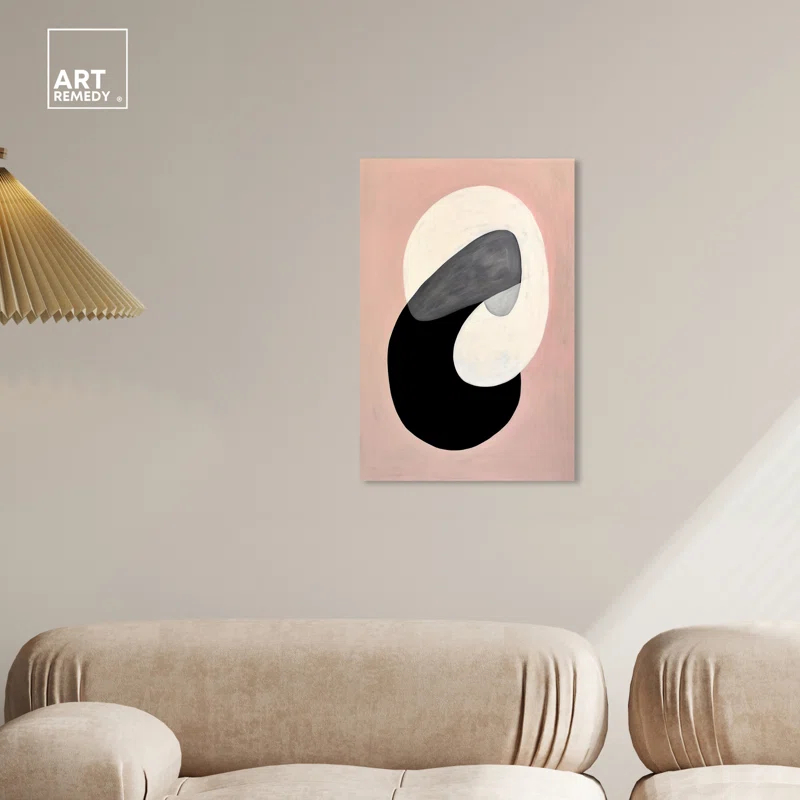 Art Remedy Standard Locks Abstract Shapes Trendy Wall Art by Art Remedy