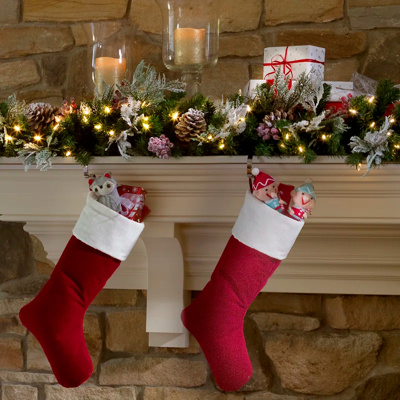 Haute Decor Mantleclip Stocking Holder (Set of 2)