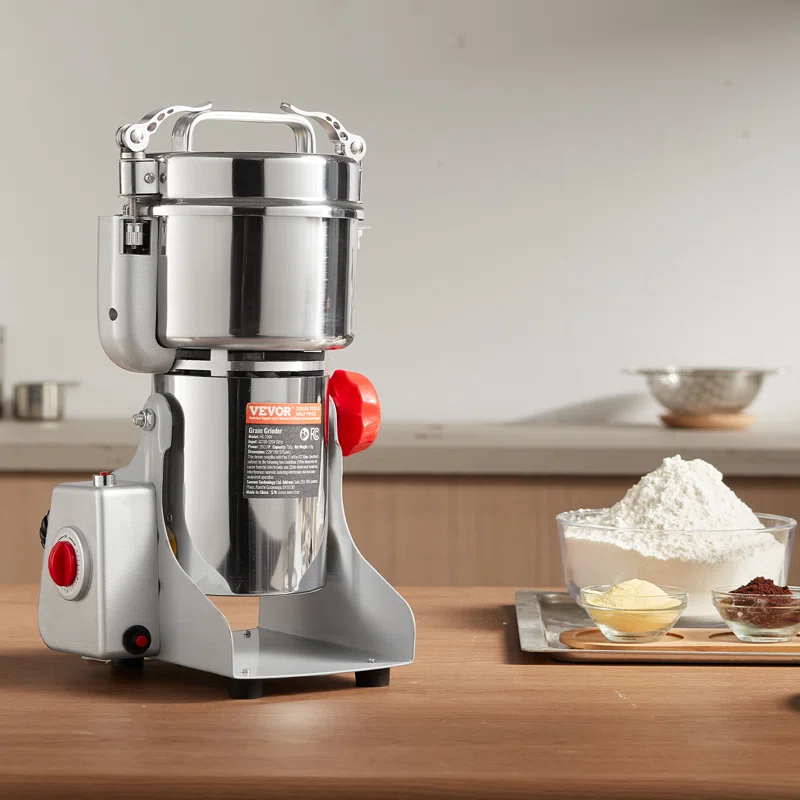 VEVOR 750g Commercial Spice Grinder Electric Grain Mill Grinder High Speed
