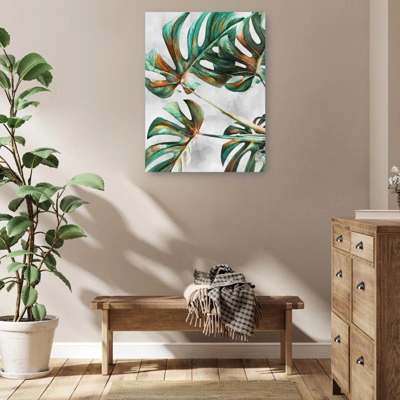 Bay Isle Home™ Monstera by Studio Arts Canvas Art Print