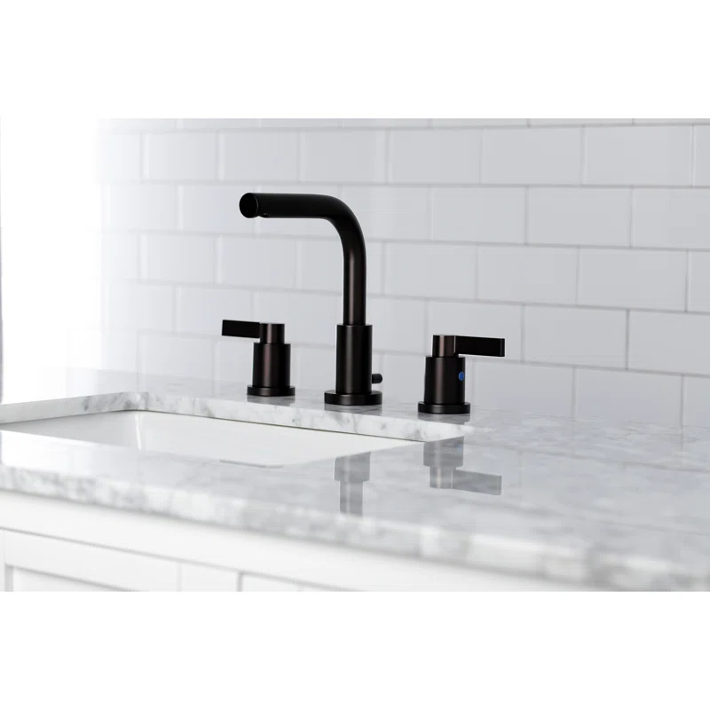 Kingston Brass KB962FL Widespread Bathroom Faucet, Polished Brass