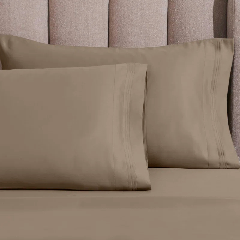 Superior Tipton 1500 Thread Count Certified Egyptian Cotton Ultra-Luxury Pillowcase (Set of 2)