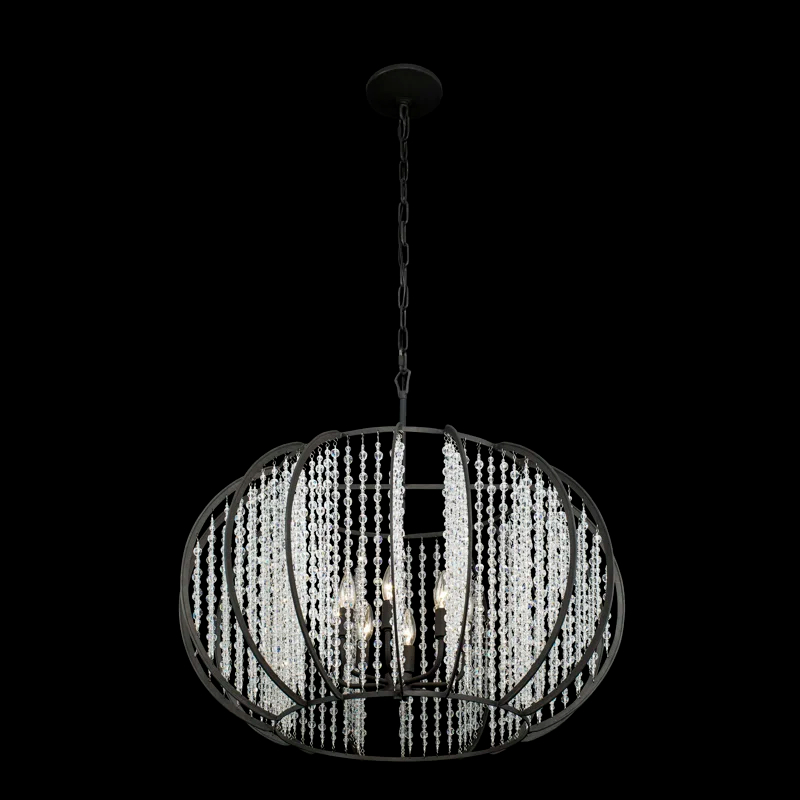 Caesar 8-Lt Pendant - Carbon