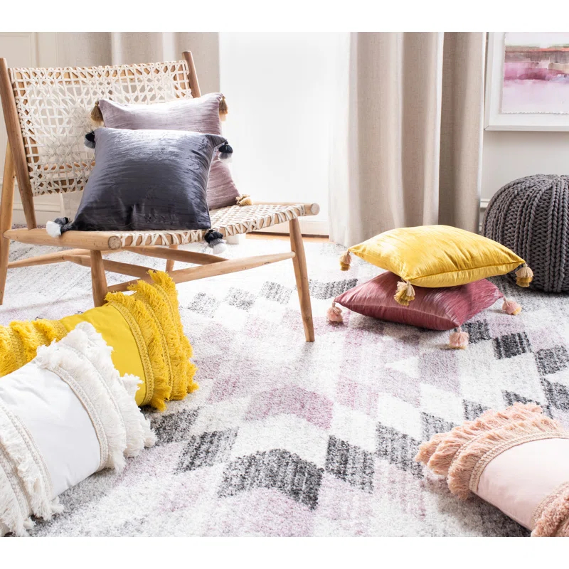 Safavieh Fringed Cotton Throw Pillow