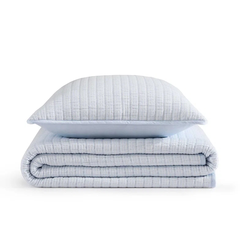 Tommy Hilfiger Tommy Hilfiger Ithaca Stripe Cotton Reversible Quilt Set