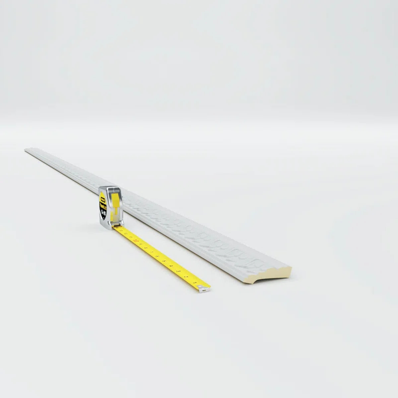 Ekena Millwork 2 5/8"H x 1 1/4"P x 2 7/8"F x 94 1/2"L Ashur Leaf Crown Moulding