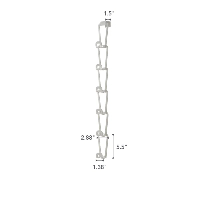 Yamazaki Home Chain Link Bag Holder - Closet Storage Hanging Organizer Rack, Steel