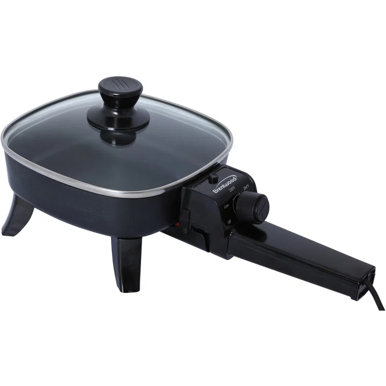 Brentwood Appliances Brentwood Appliances 6'' Non Stick Electric Skillet with Glass Lid