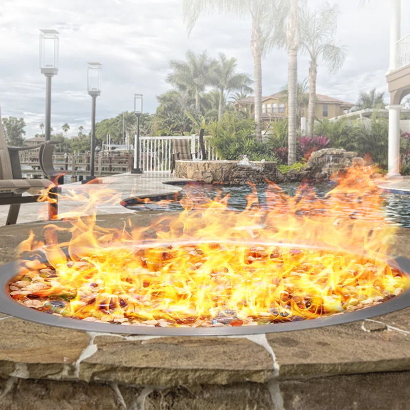 VEVOR 12'' Round Stainless Steel Fire Pit Accessory
