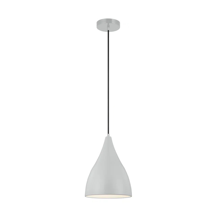 Oden Matte Grey 9" Mini Pendant with Energy Star