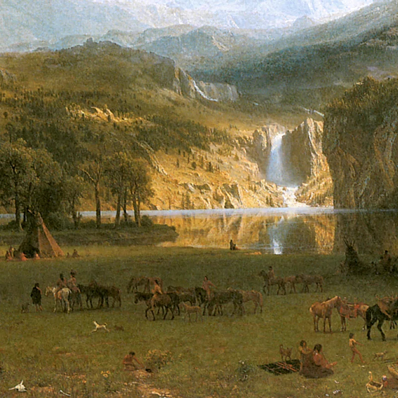 Vault W Artwork " The Rocky Mountains, Lander's Peak, 1863 " by Albert Bierstadt