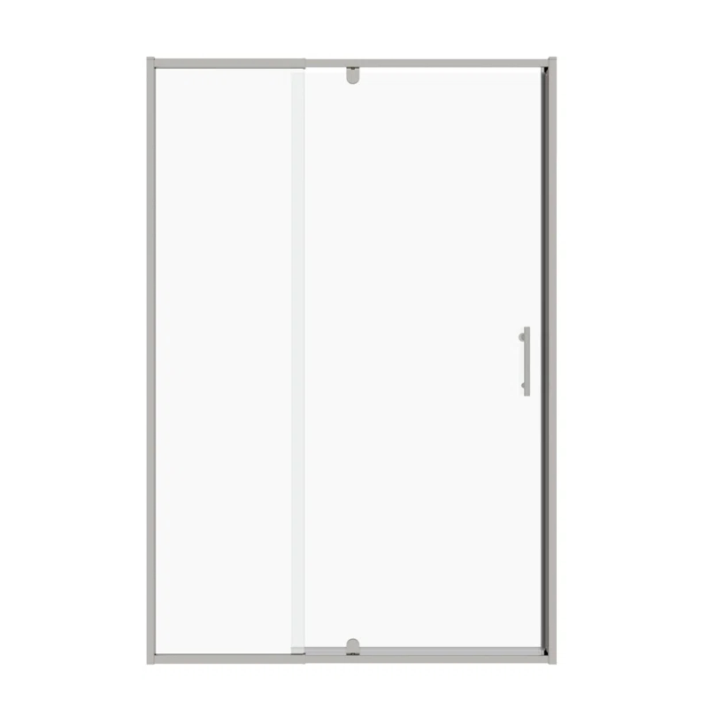 GZMWON 44-48" W X 71" H Piovt Swing Glass Shower Door,Pivot Frame Sliding Shower Door With 1/4"(6Mm) Clear SGCC Tempered Glass,Chrome Finish Shower Doors,Reversible Installation