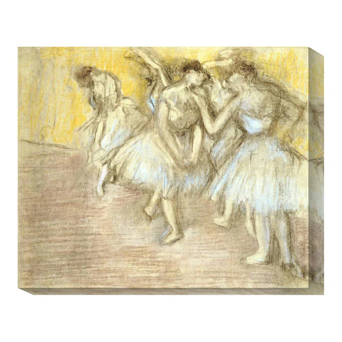Vault W Artwork " Five Dancers On Stage " by Edgar Degas