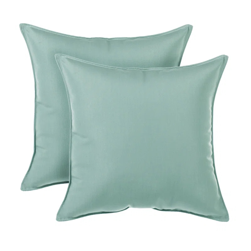 Birch Lane™ Everton Sunbrella Indoor/Outdoor Top Stitch 20 In Pillows (Set of 2)