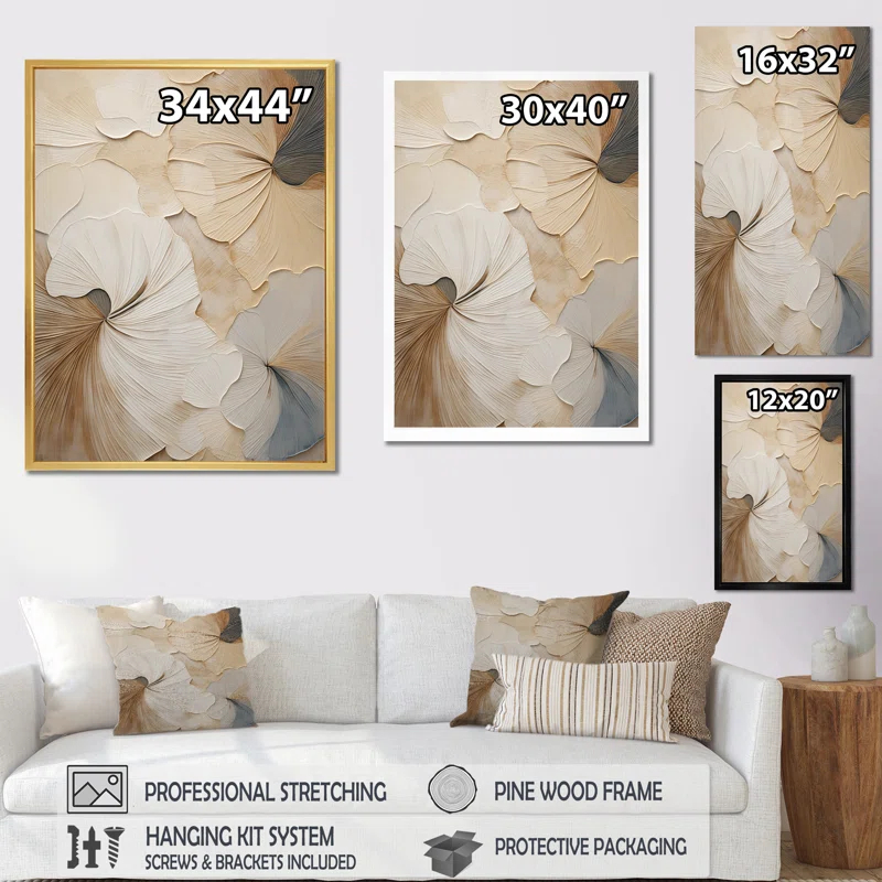 " Beige Minimalism Elegance In Bloom "