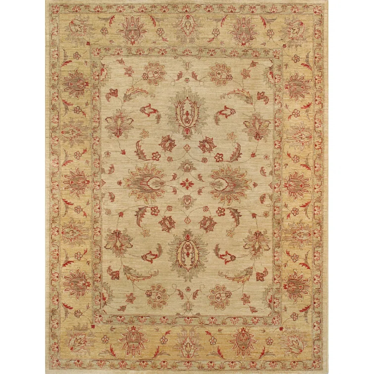 Pasargad Denver One-of-a-Kind 5'9" X 7'6" 2010s Wool Area Rug in Beige