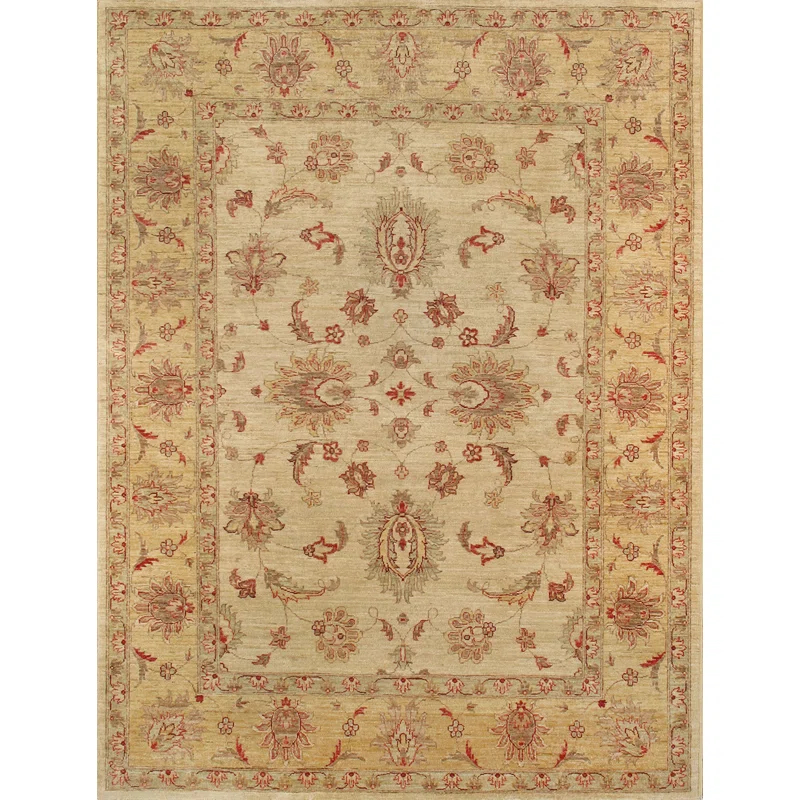 Pasargad Denver One-of-a-Kind 5'9" X 7'6" 2010s Wool Area Rug in Beige