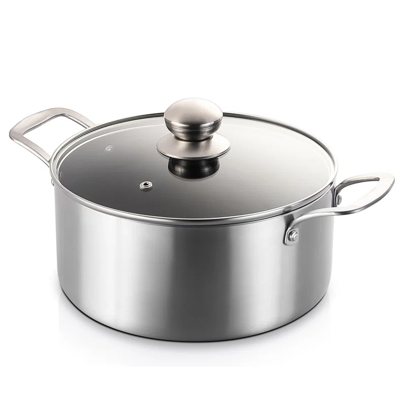 Eternal 4.5 Quarts Non-Stick Stainless Steel Stock Pot