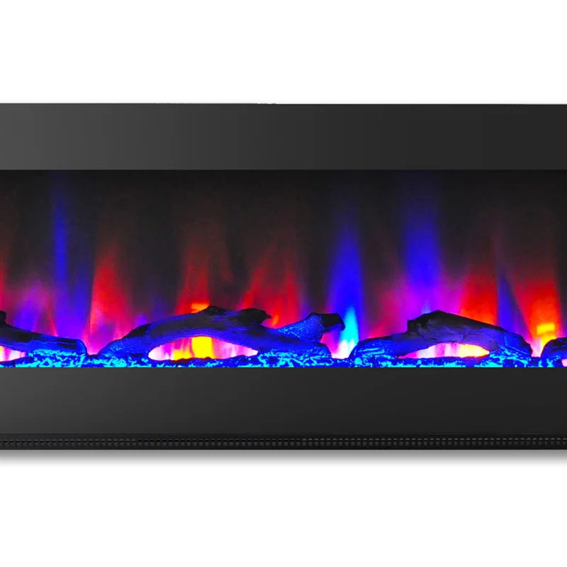 Cambridge Cambridge Wall Mount Electric Fireplace Heater with Remote Control for Indoor Use in Living Room, Bedroom, Home Office