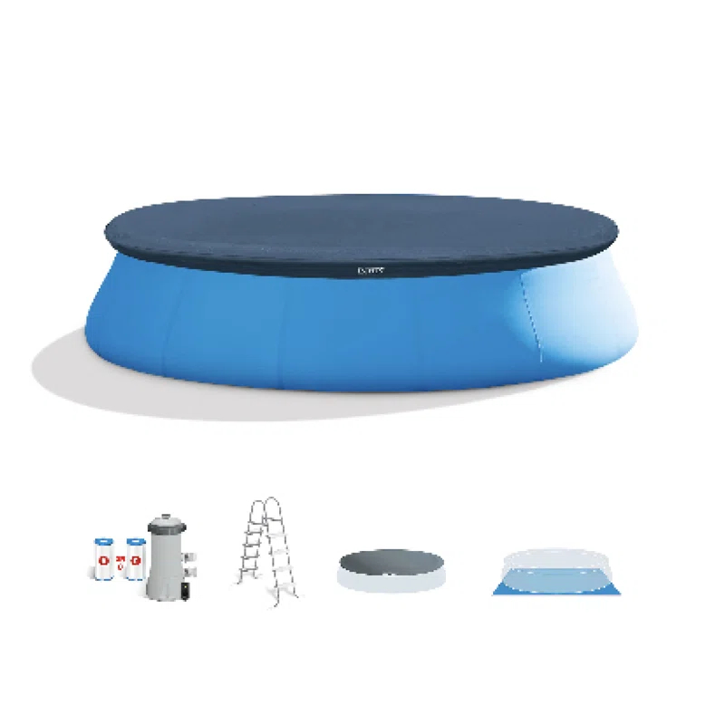 Intex Intex Easy Set Inflatable Kid Swimming Pool with Filter Pump