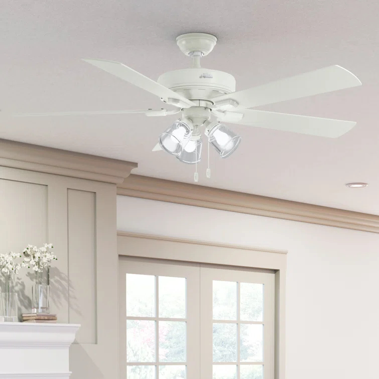 Hunter Fan 60" Crestfield 5 - Blade Ceiling Fan with Pull Chain and Light Kit Included