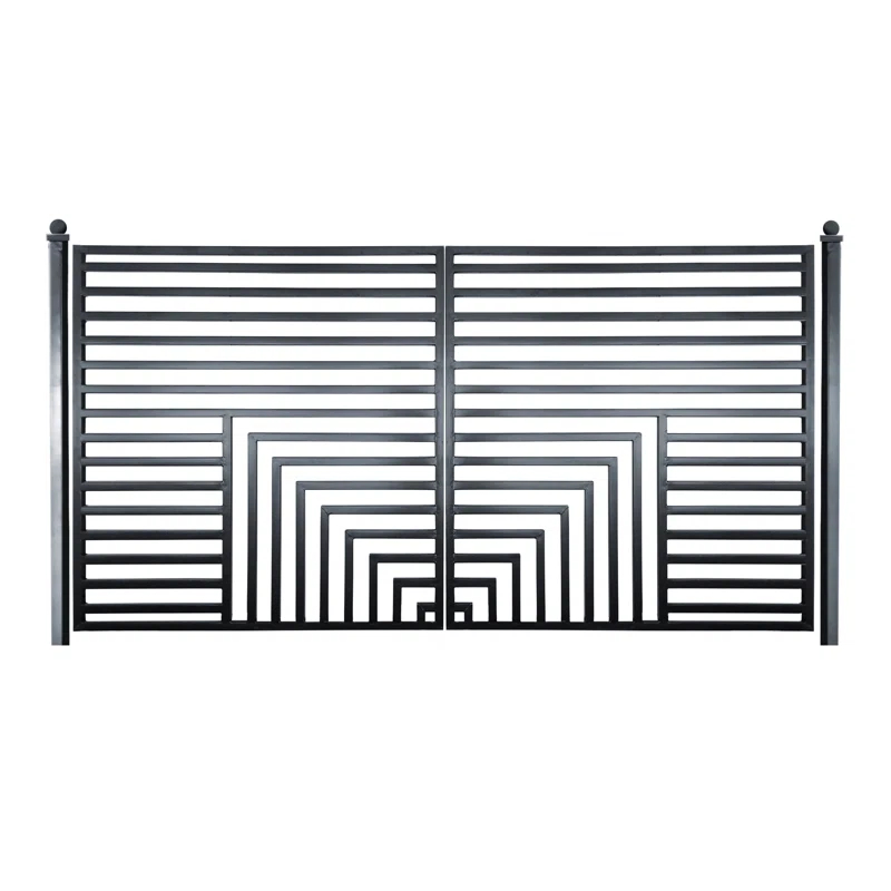 ALEKO Steel Dual Swing Driveway Gate - Florence Style