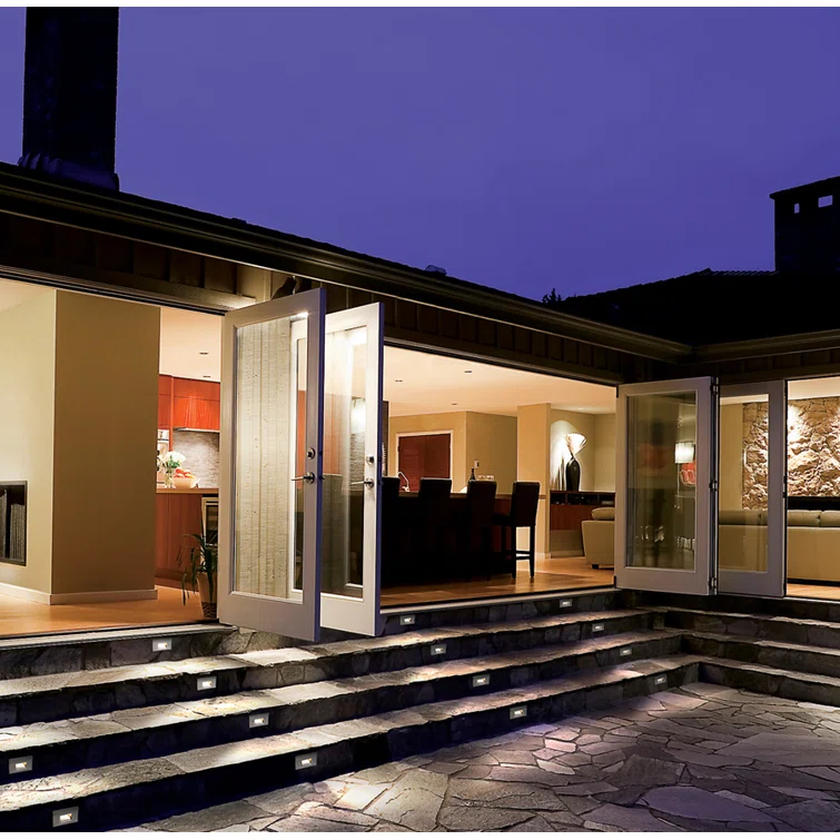 WAC Landscape Lighting Stainless Steel Low Voltage Metal Step Light