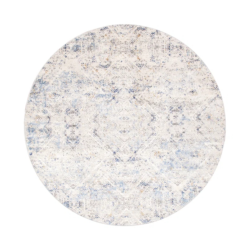 Pasargad Efes Geometric Beige/Blue Area Rug