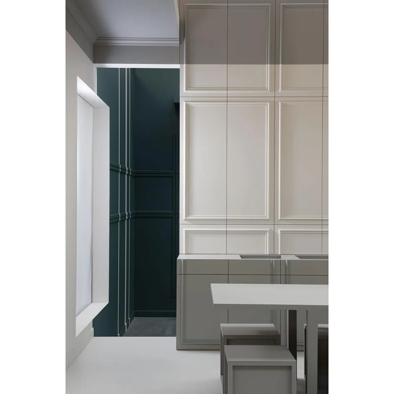 5/8 in D x 4 in W x 78-3/4 in L Primed White High Impact Polystyrene Baseboard Moulding (Set of 20)