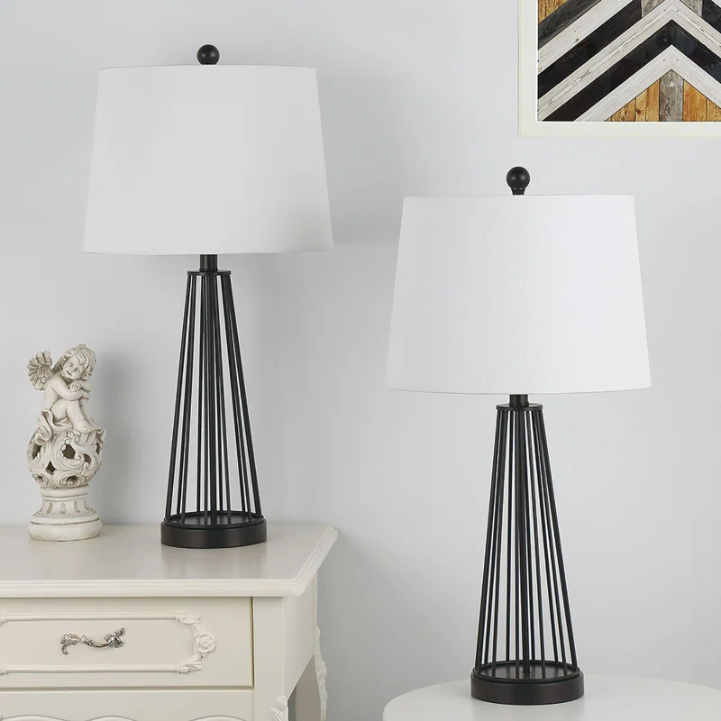 Everly Quinn Donnybrook Metal Table Lamp (Set of 2)