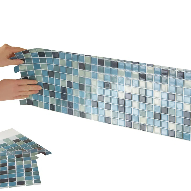 Winston Brands Mosaic 10'' W x 10'' L Gel Peel and Stick Mosaic Tile
