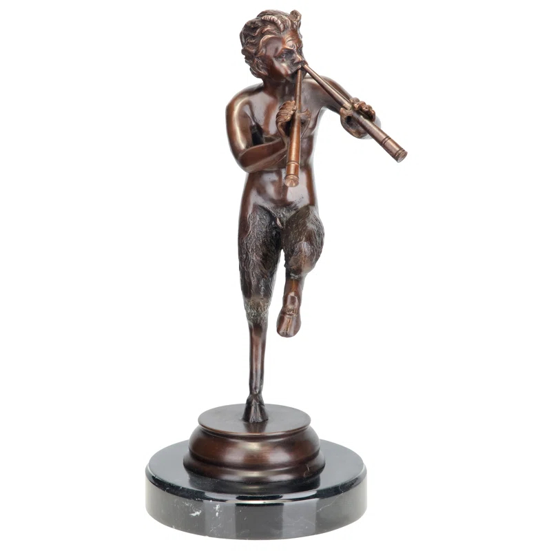 Design Toscano Pan, Greek God of the Forest Bronze Statue