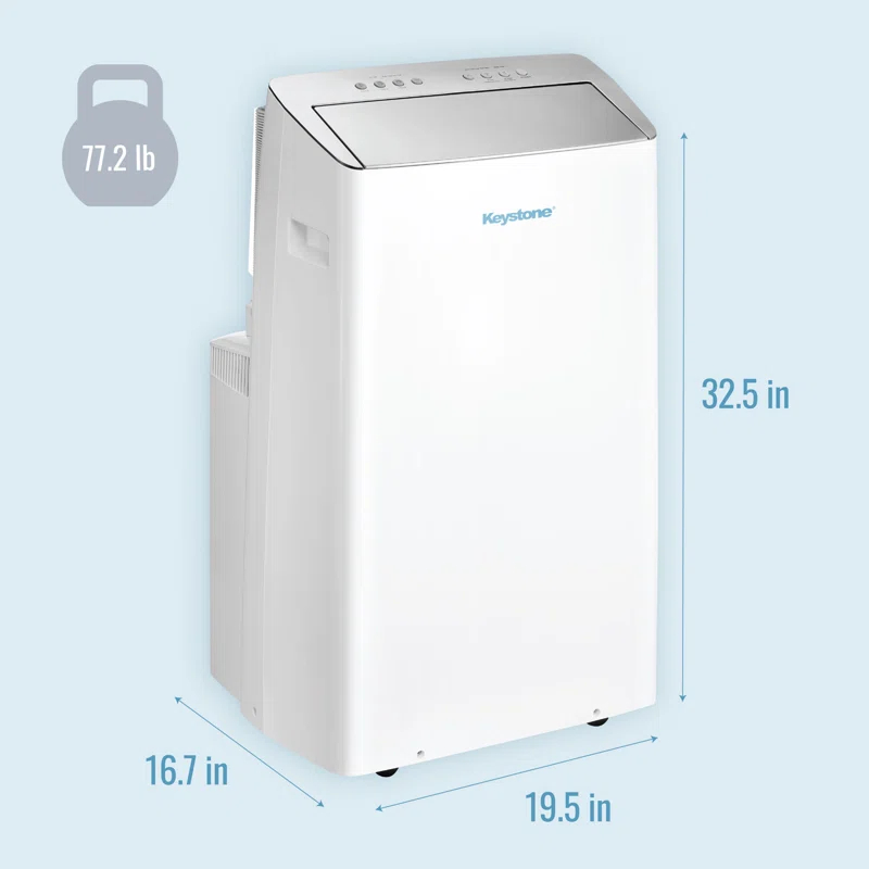 Keystone Keystone 12,000 BTU DOE Portable Inverter Air Conditioner with Heater and Remote Control