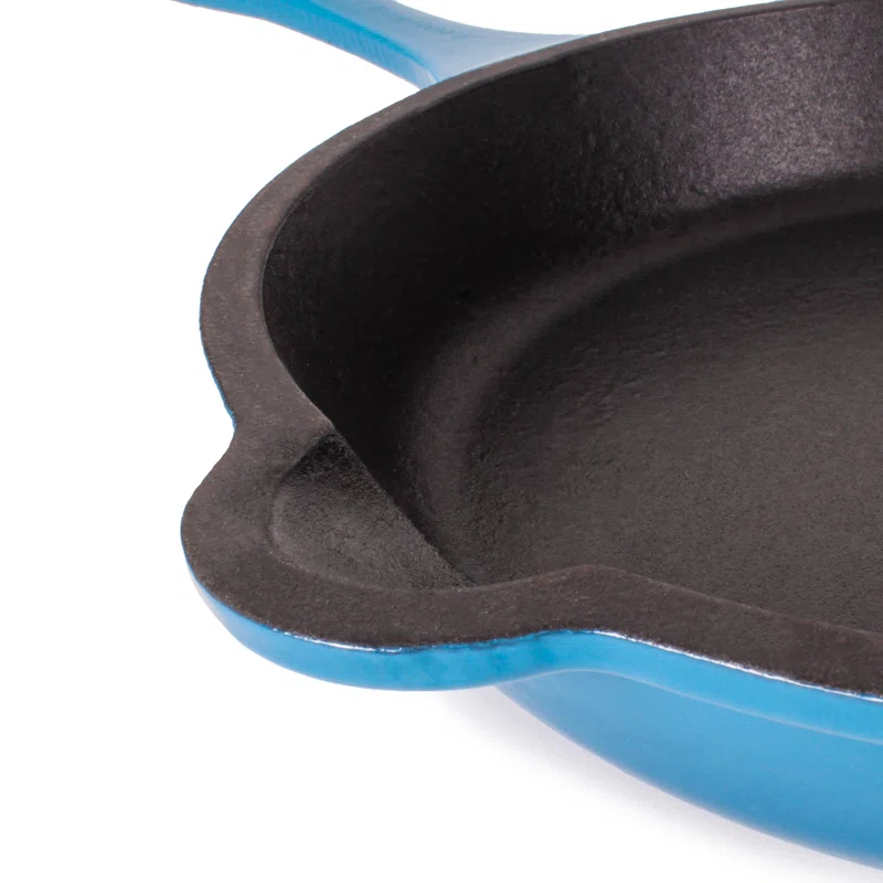 BergHOFF BergHOFF Neo 5Pc Cast Iron Set: 5Qt and 8Qt Covered Dutch Ovens and 10" Fry Pan
