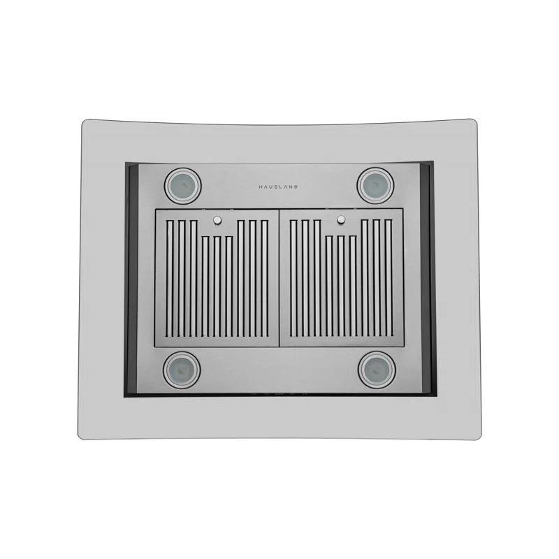 Hauslane Hauslane 30" Stainless Steel 600 CFM Convertible Island Range Hood with Baffle Filter IS-200SS-30