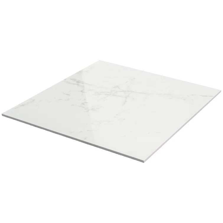 24" x 24" Polished Marble Look Porcelain Floor and Wall Tile (15.5 Sq. Ft. / Case)