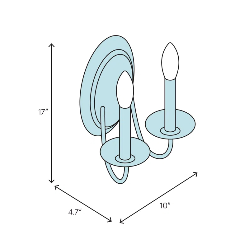 Hinkley Stinson 2-Light Candle Wall Light