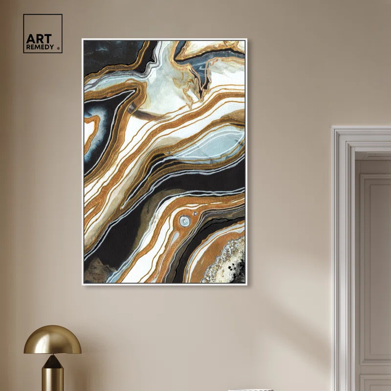 Art Remedy Black and Gold I