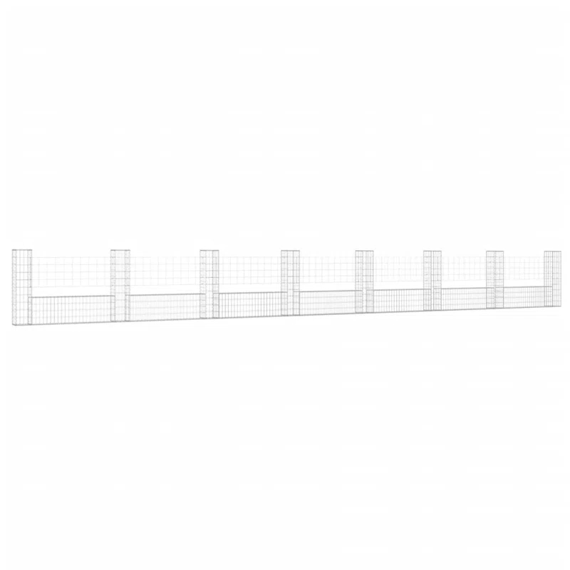 VidaXL Silver Metal Fence Panel